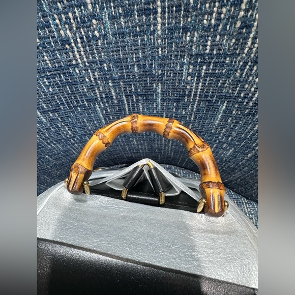 Gucci Black Leather Backpack with Gold Accents - Picture 9 of 12